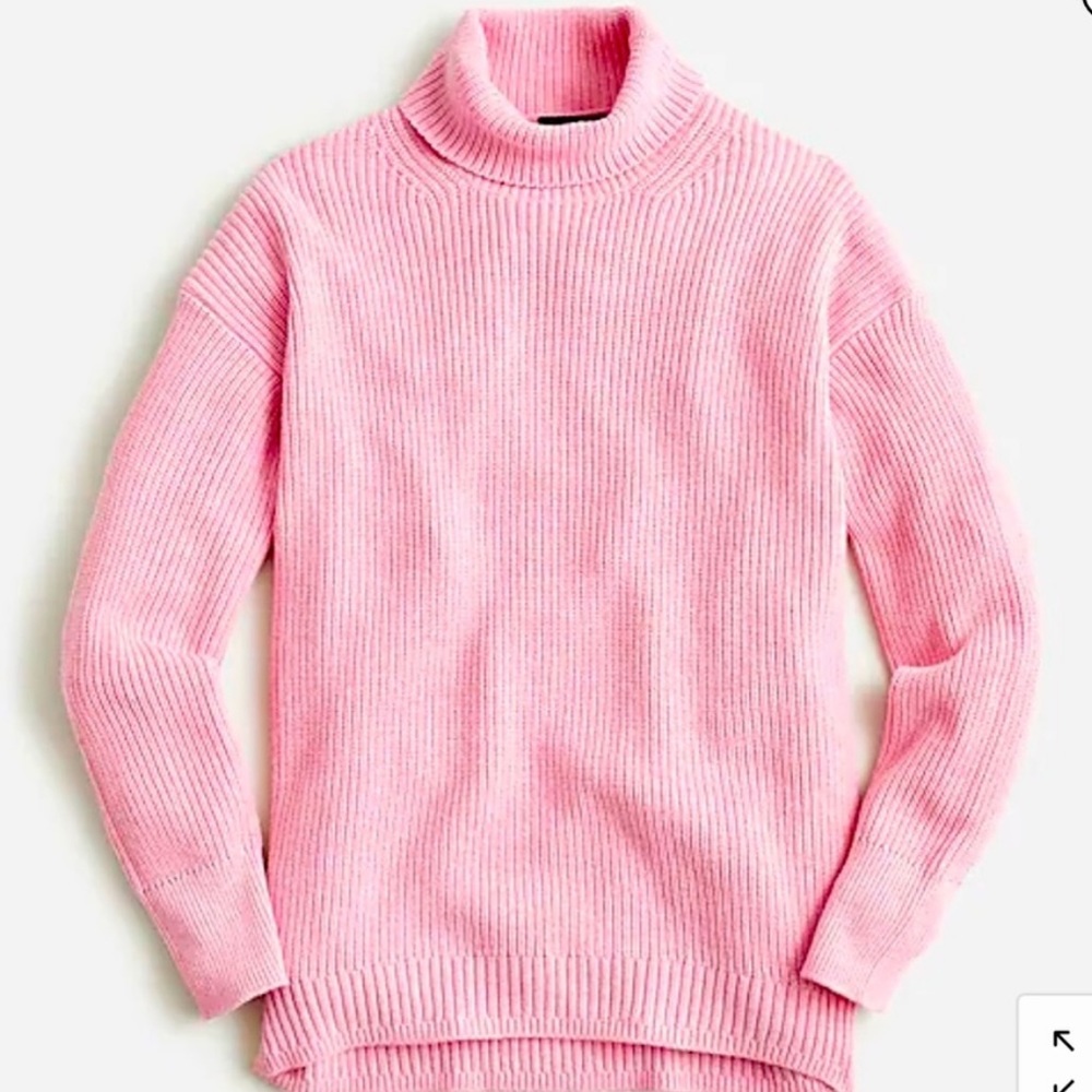 J crew Ribbed cotton-cashmere relaxed turtleneck sweater - Picture 9 of 9